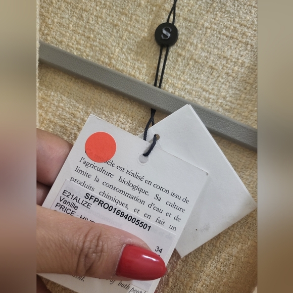 10. NWT SANDRO ALIZE DOUBLE BREASTED TWEED MINI DRESS SIZE FR 34 / US 2 - Picture 9 of 9